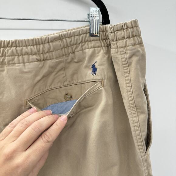 POLO Ralph Lauren Men's Stretch Classic Fit Chino Pants 3XLT Khaki Drawcord - Picture 6 of 14